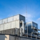 Side view of a commercial HVAC system