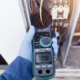 Checking the electric current in the HVAC air conditioning electrical system