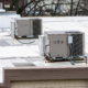 Row of Rooftop commercial Air Condition Units